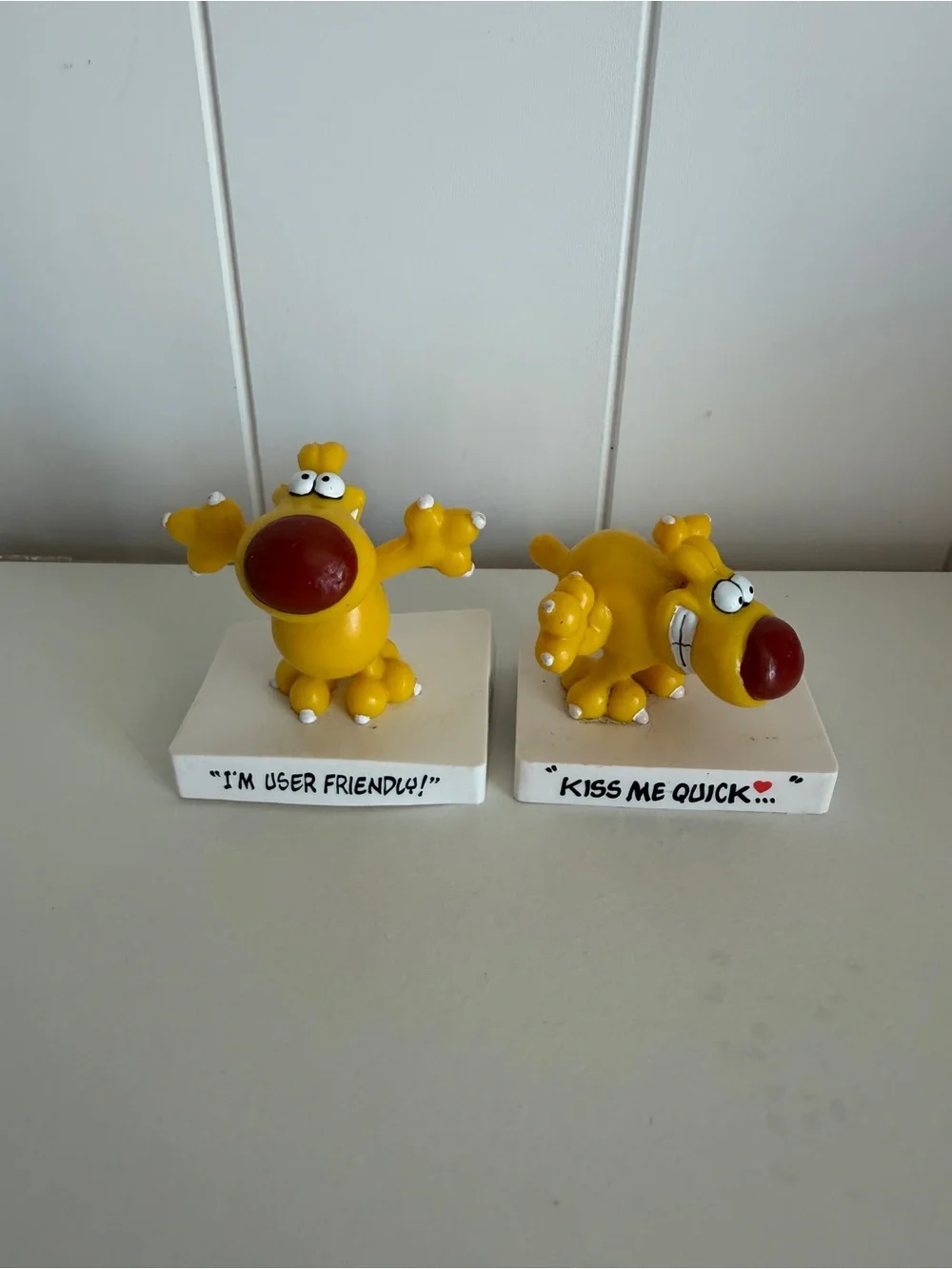 Vintage 1989 Grimmy Mother Goose and Grimm Figurines Lot - 2 Pcs User Friendly